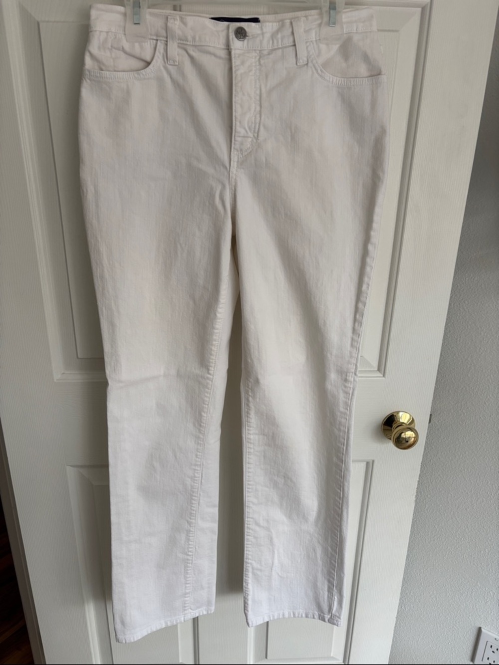 NYDJ Straight Leg Jeans in White
